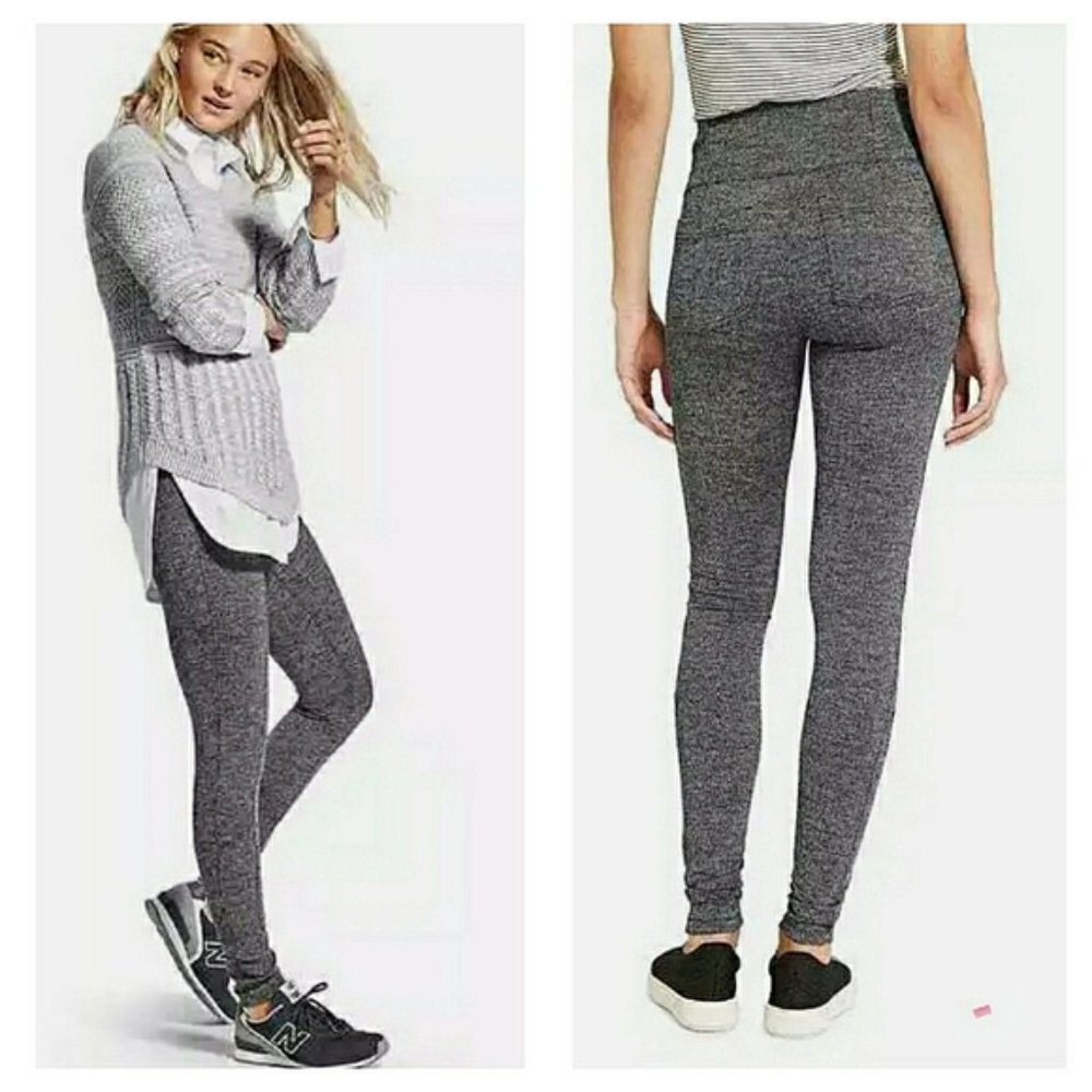 Athleta Herringbone Metro High Waisted Leggings Gem